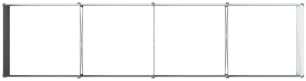 Pakelta sodo lova Pastelinė žalia 320 x 80 x 55 cm