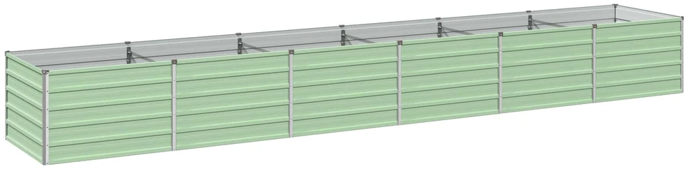 Pakelta sodo lova Pastelinė žalia 480 x 80 x 55 cm