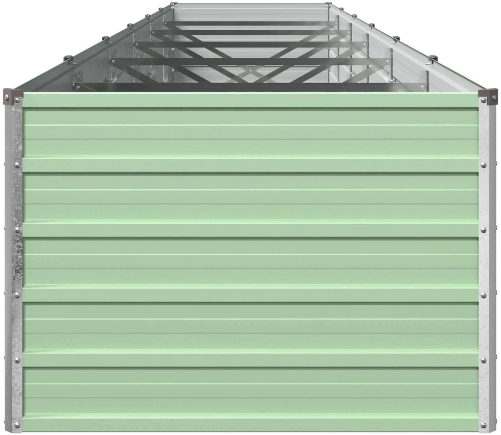 Pakelta sodo lova Pastelinė žalia 480 x 80 x 55 cm
