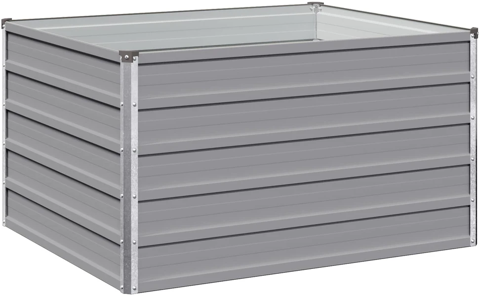 Pakelta sodo lova Pilka 100 x 80 x 55 cm