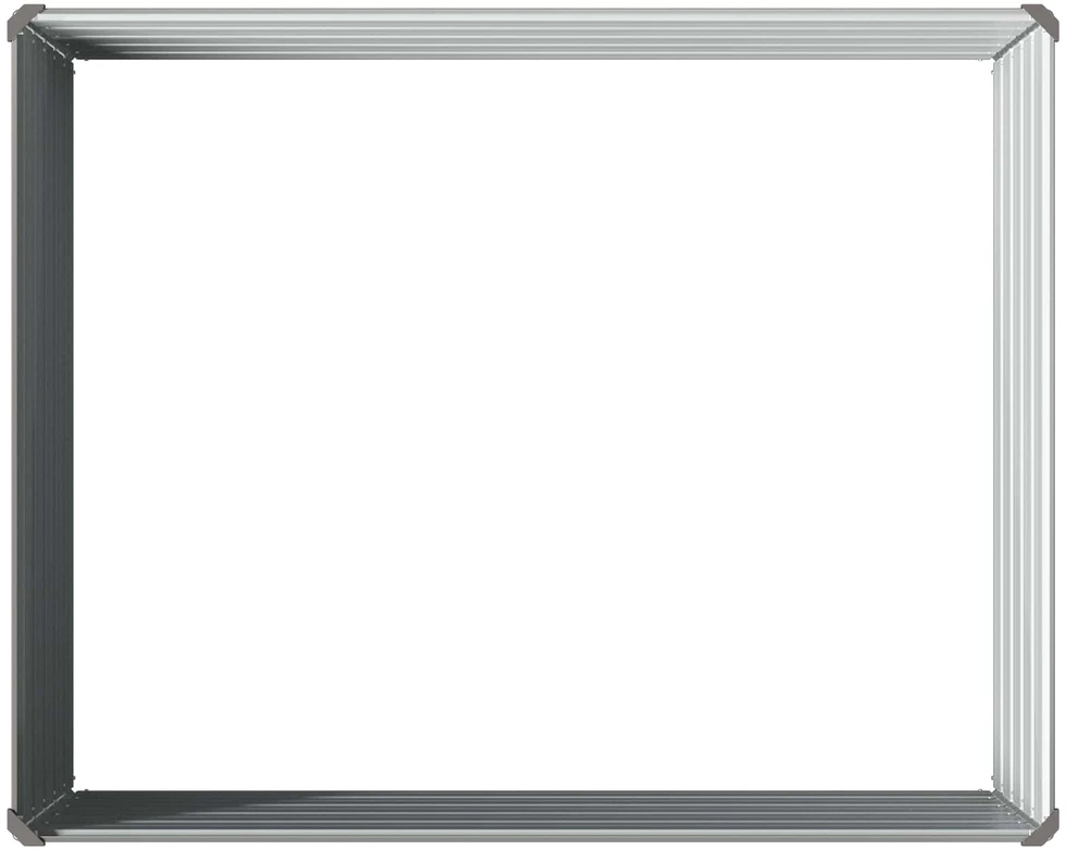 Pakelta sodo lova Pilka 100 x 80 x 55 cm