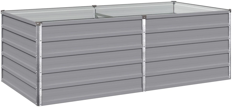 Pakelta sodo lova Pilka 160 x 80 x 55 cm