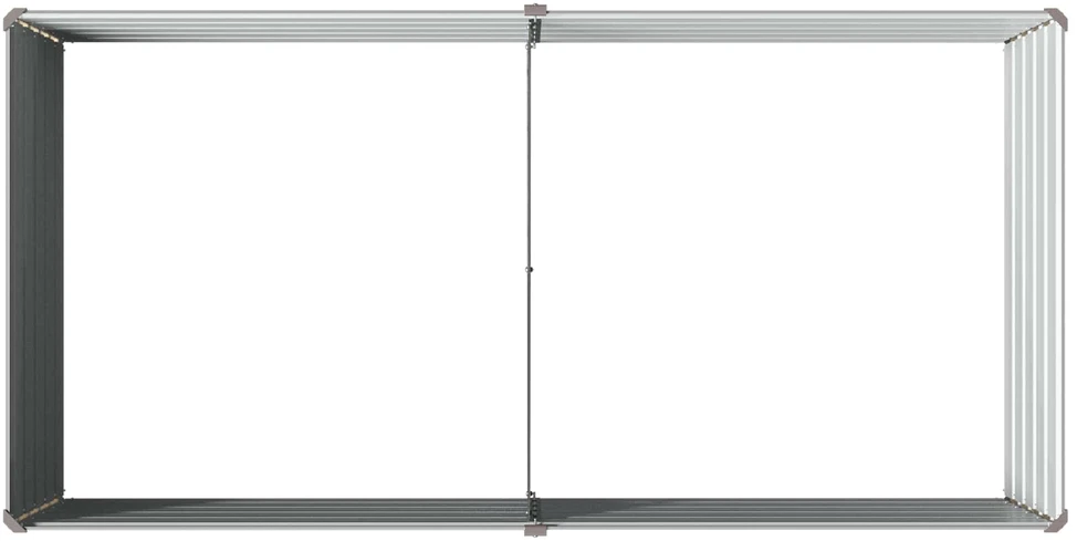 Pakelta sodo lova Pilka 160 x 80 x 55 cm
