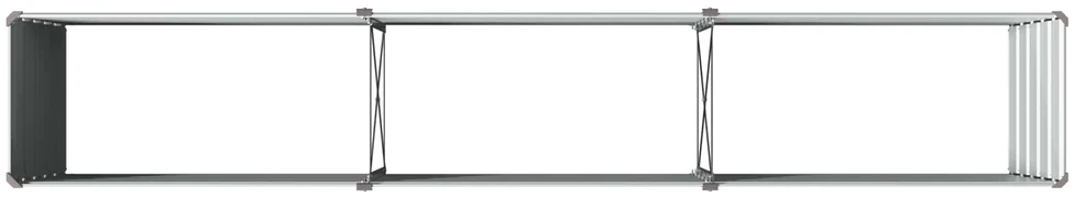 Pakelta sodo lova Pilka 240 x 40 x 55 cm