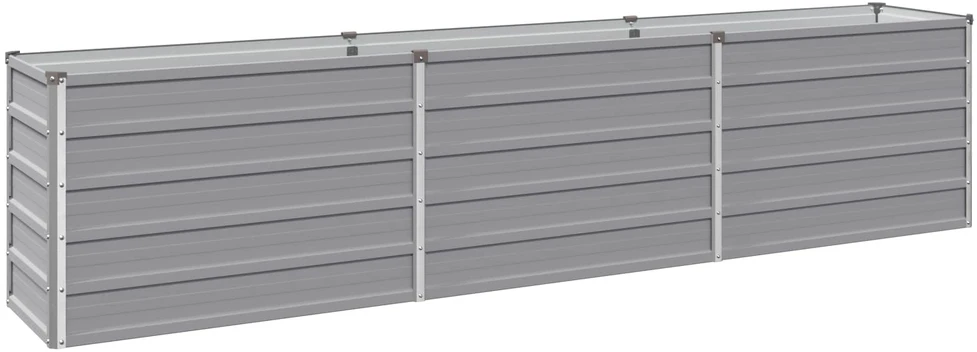 Pakelta sodo lova Pilka 240 x 40 x 55 cm