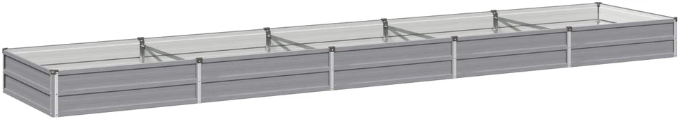 Pakelta sodo lova Pilka 400 x 80 x 24 cm