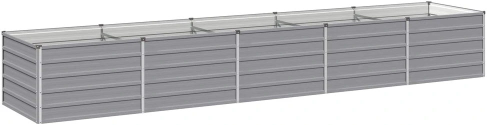 Pakelta sodo lova Pilka 400 x 80 x 55 cm