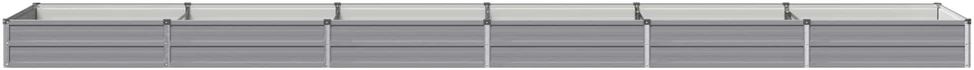 Pakelta sodo lova Pilka 480 x 80 x 24 cm