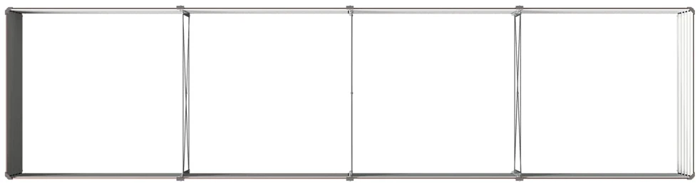 Pakelta sodo lova Ruda 321 x 80 x 55 cm Galvanizuotas plienas