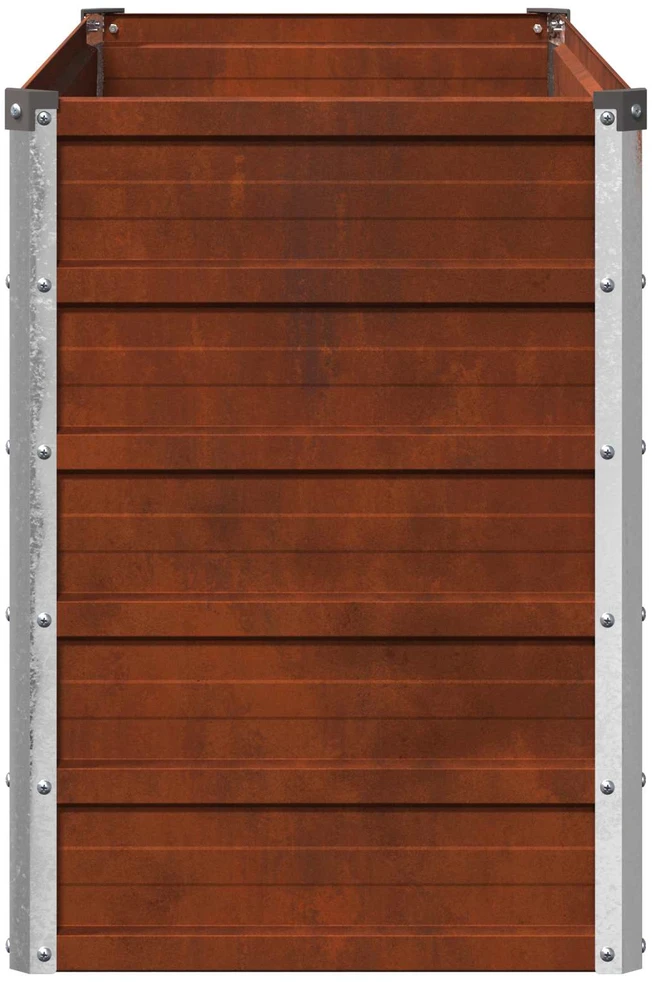 Pakelta sodo lova Rūdijanti 100 x 40 x 55 cm kartonas