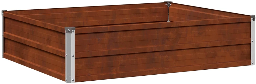 Pakelta sodo lova Rūdijanti 100 x 80 x 24 cm kartonas