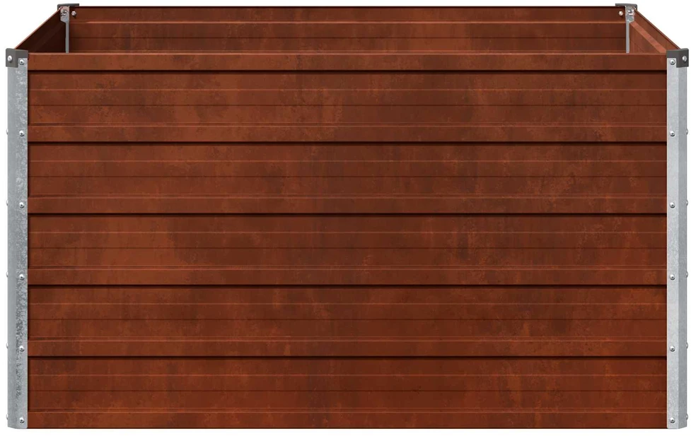 Pakelta sodo lova Rūdijanti 100 x 80 x 55 cm kartonas