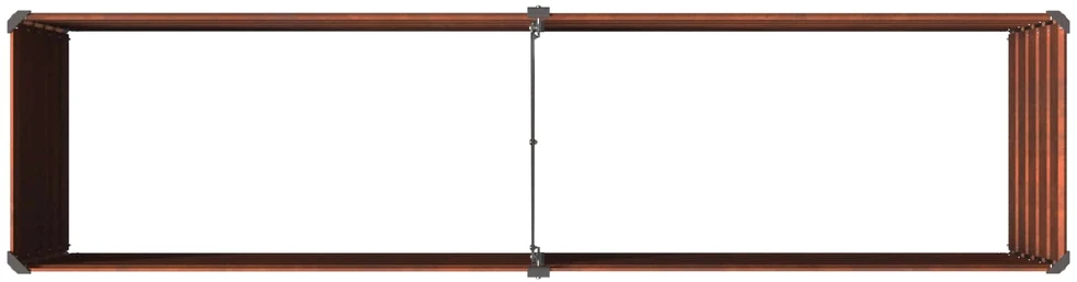 Pakelta sodo lova Rūdijanti 160 x 40 x 55 cm kartonas