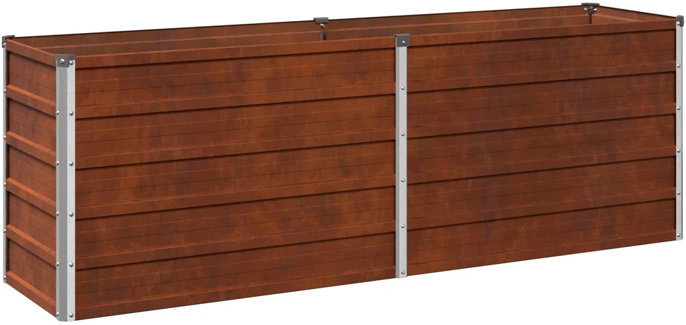 Pakelta sodo lova Rūdijanti 160 x 40 x 55 cm kartonas