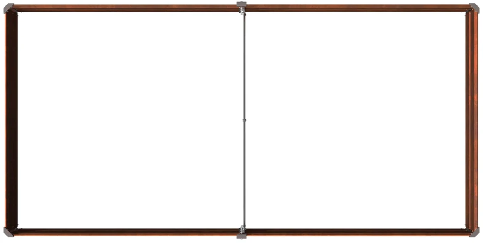 Pakelta sodo lova Rūdijanti 160 x 80 x 24 cm kartonas