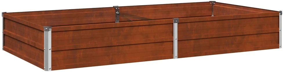Pakelta sodo lova Rūdijanti 160 x 80 x 24 cm kartonas