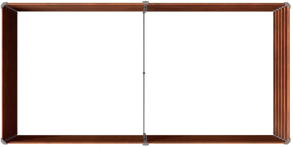 Pakelta sodo lova Rūdijanti 160 x 80 x 55 cm kartonas