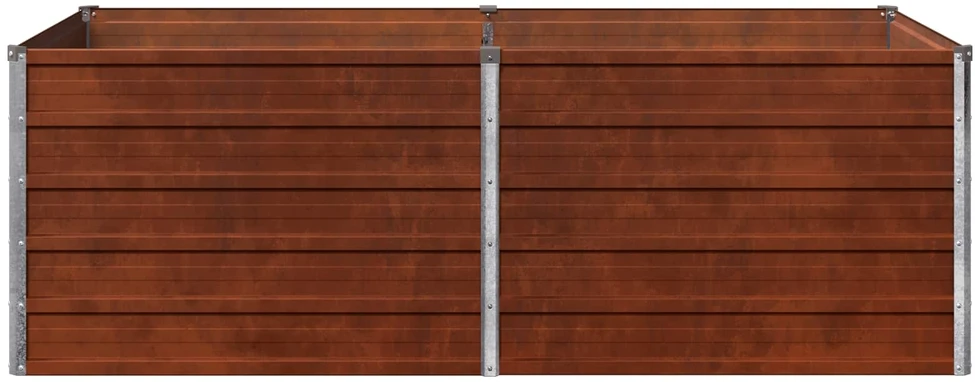 Pakelta sodo lova Rūdijanti 160 x 80 x 55 cm kartonas