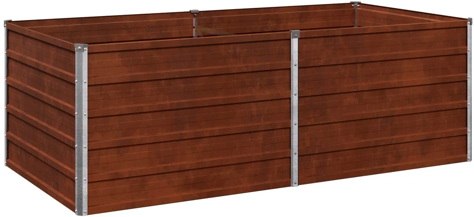 Pakelta sodo lova Rūdijanti 160 x 80 x 55 cm kartonas
