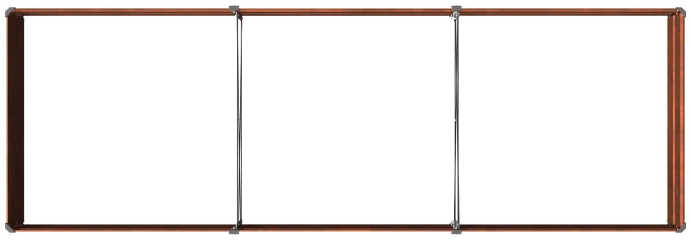 Pakelta sodo lova Rūdijanti 240 x 80 x 24 cm kartonas