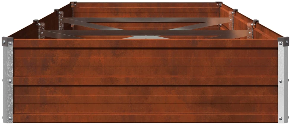 Pakelta sodo lova Rūdijanti 240 x 80 x 24 cm kartonas