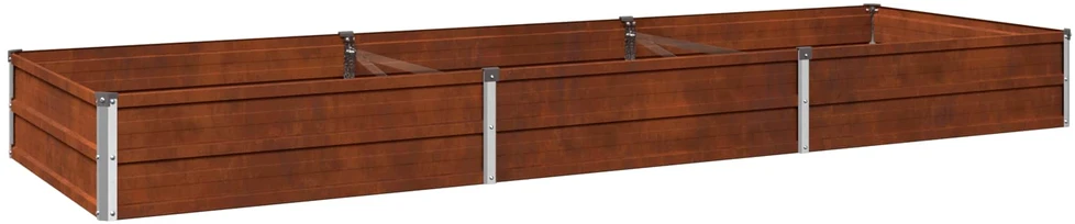 Pakelta sodo lova Rūdijanti 240 x 80 x 24 cm kartonas