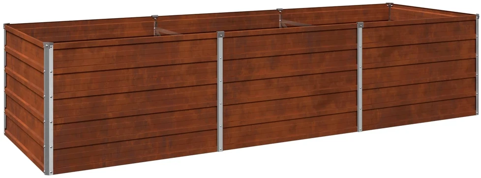Pakelta sodo lova Rūdijanti 240 x 80 x 55 cm kartonas