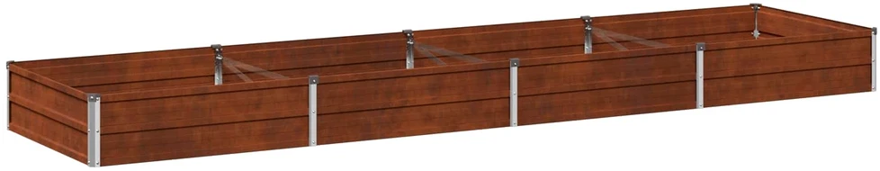 Pakelta sodo lova Rūdijanti 320 x 80 x 24 cm kartonas