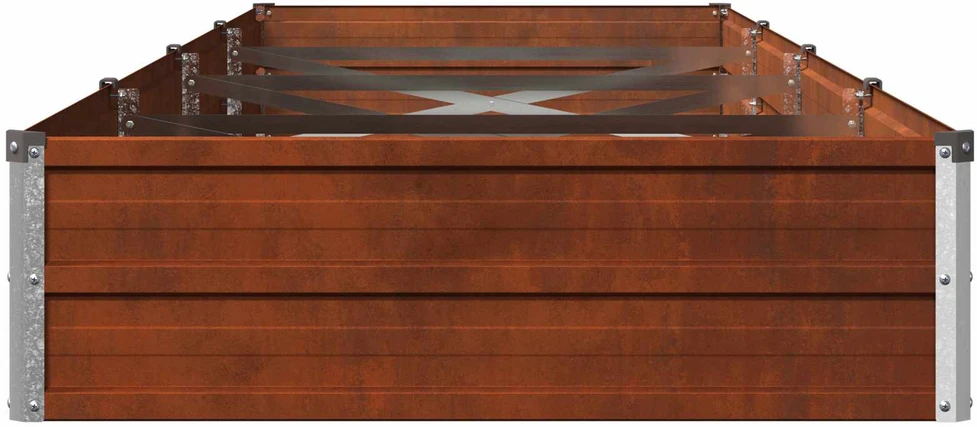 Pakelta sodo lova Rūdijanti 320 x 80 x 24 cm kartonas
