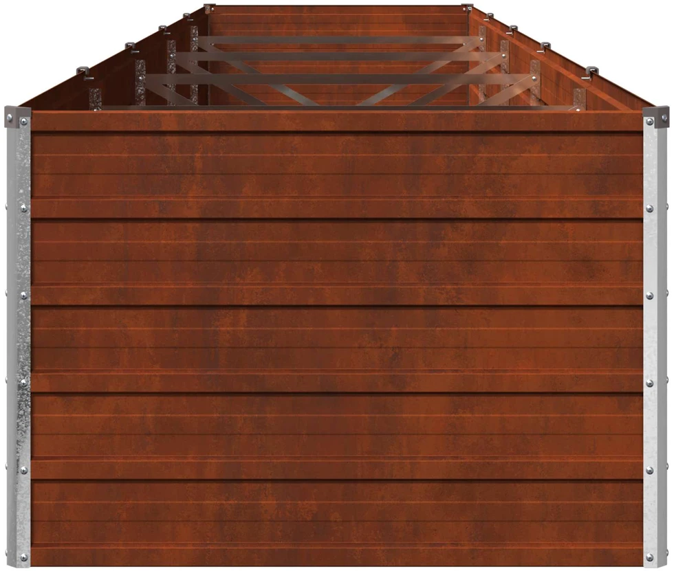 Pakelta sodo lova Rūdijanti 400 x 80 x 55 cm kartonas