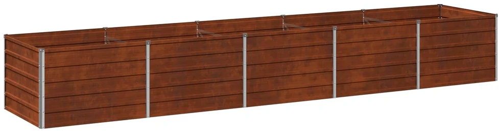Pakelta sodo lova Rūdijanti 400 x 80 x 55 cm kartonas