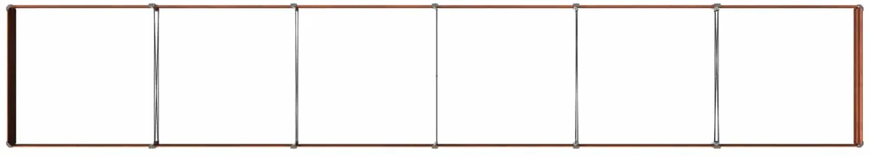 Pakelta sodo lova Rūdijanti 480 x 80 x 24 cm kartonas