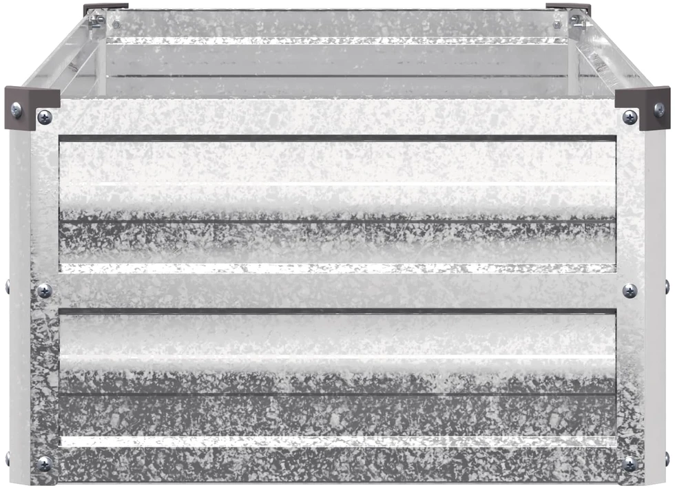Pakelta sodo lova Sidabrinė 100 x 40 x 24 cm cinkuotas