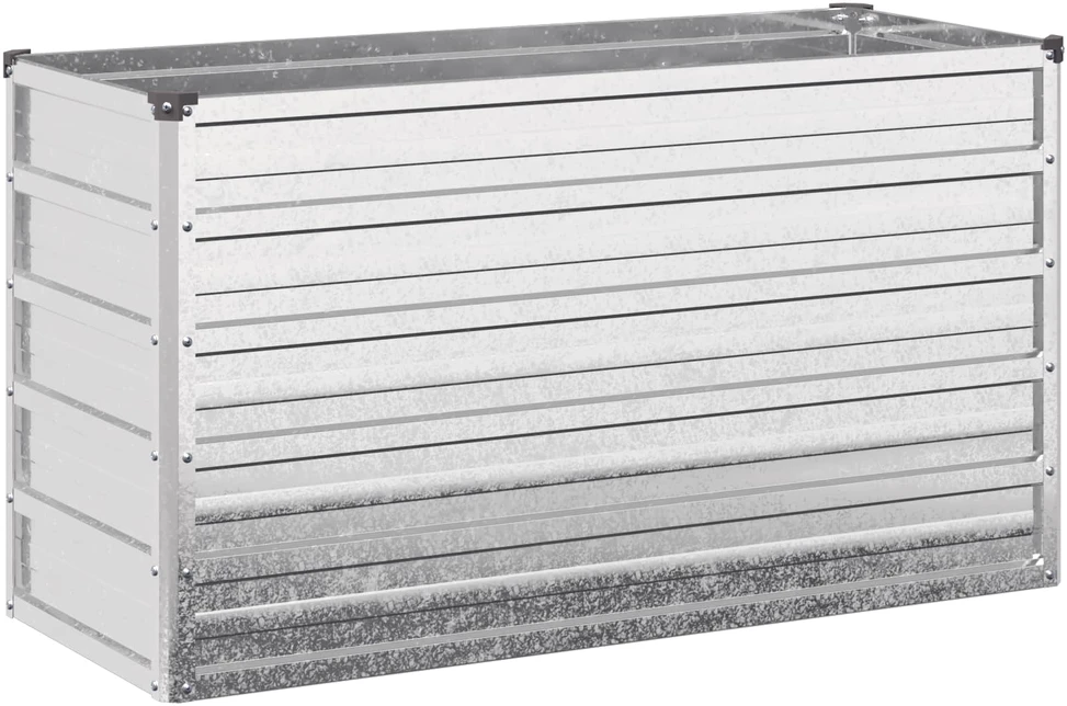 Pakelta sodo lova Sidabrinė 100 x 40 x 55 cm cinkuotas