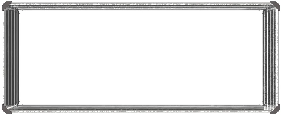 Pakelta sodo lova Sidabrinė 100 x 40 x 55 cm cinkuotas
