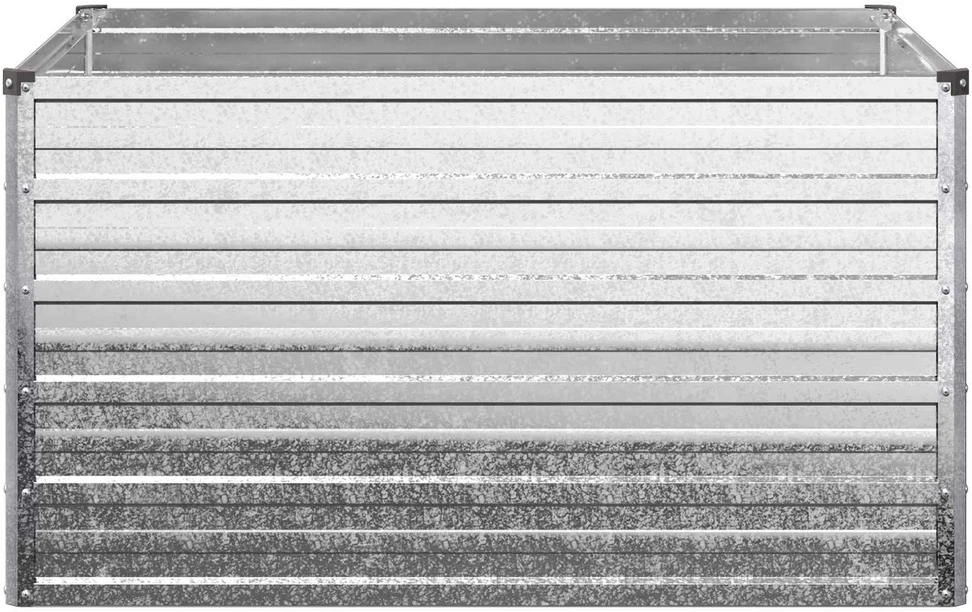 Pakelta sodo lova Sidabrinė 100 x 80 x 55 cm cinkuotas