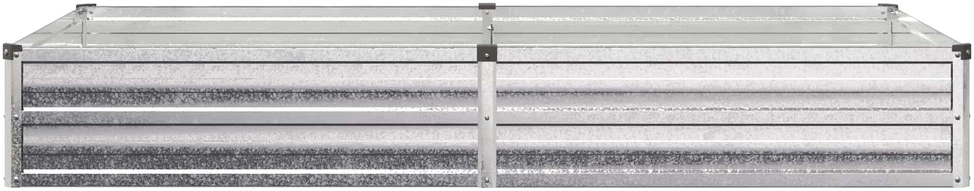 Pakelta sodo lova Sidabrinė 160 x 80 x 24 cm cinkuotas