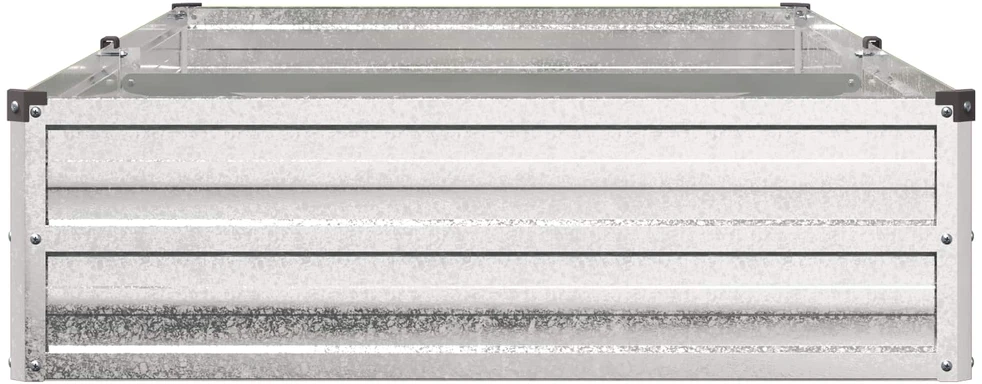 Pakelta sodo lova Sidabrinė 160 x 80 x 24 cm cinkuotas