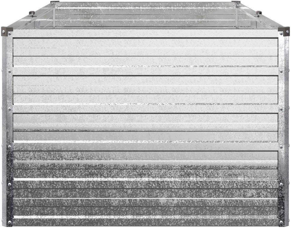 Pakelta sodo lova Sidabrinė 160 x 80 x 55 cm cinkuotas