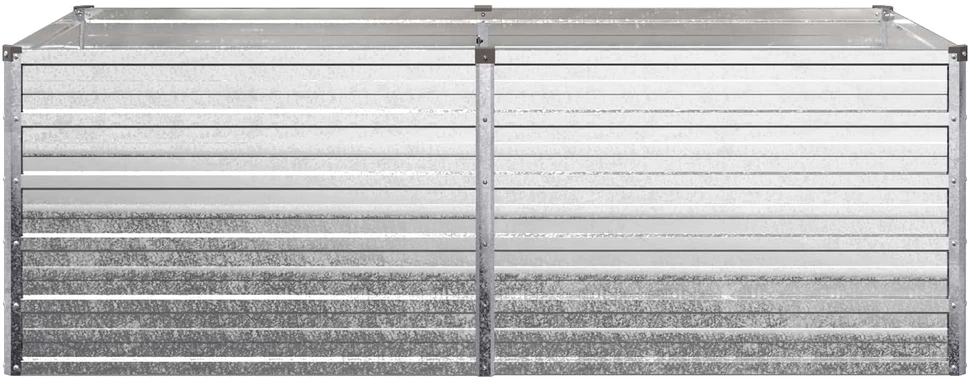 Pakelta sodo lova Sidabrinė 160 x 80 x 55 cm cinkuotas