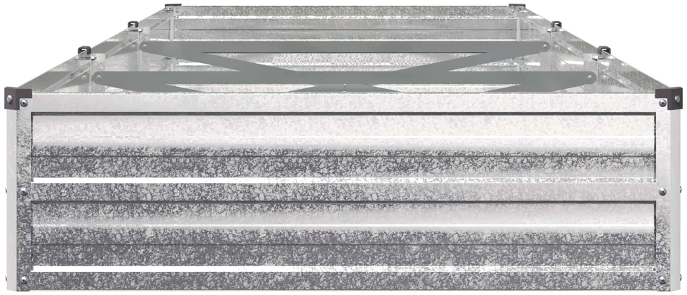 Pakelta sodo lova Sidabrinė 240 x 80 x 24 cm cinkuotas
