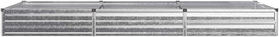 Pakelta sodo lova Sidabrinė 240 x 80 x 24 cm cinkuotas