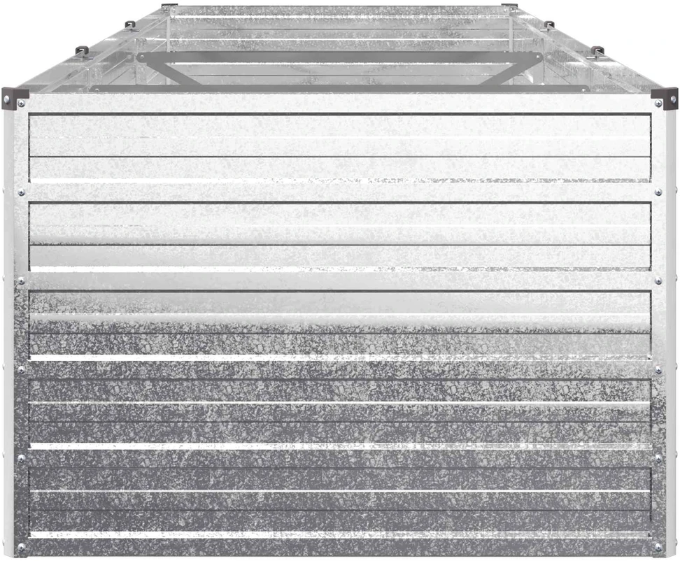 Pakelta sodo lova Sidabrinė 240 x 80 x 55 cm cinkuotas