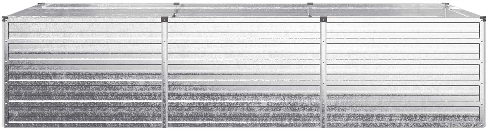 Pakelta sodo lova Sidabrinė 240 x 80 x 55 cm cinkuotas