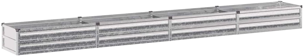Pakelta sodo lova Sidabrinė 320 x 40 x 24 cm cinkuotas