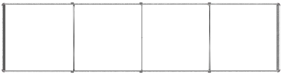 Pakelta sodo lova Sidabrinė 320 x 80 x 24 cm cinkuotas