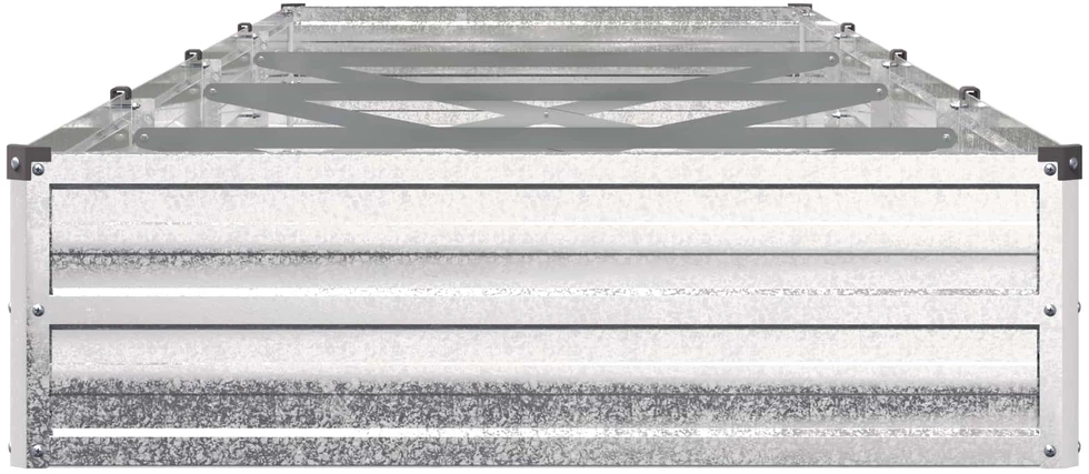 Pakelta sodo lova Sidabrinė 320 x 80 x 24 cm cinkuotas