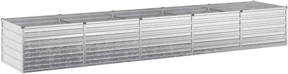 Pakelta sodo lova Sidabrinė 400 x 80 x 55 cm cinkuotas