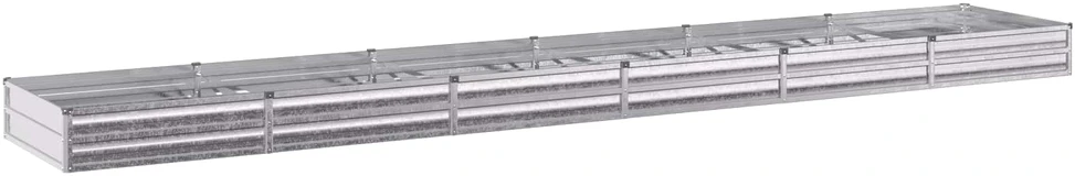 Pakelta sodo lova Sidabrinė 480 x 80 x 24 cm cinkuotas