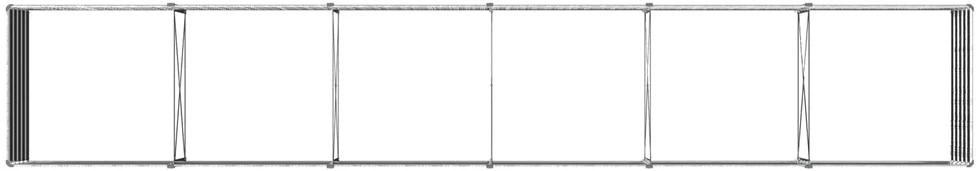Pakelta sodo lova Sidabrinė 480 x 80 x 55 cm cinkuotas